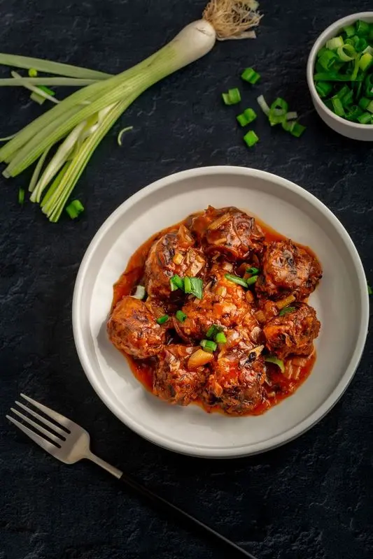 Veg manchurian in gravy